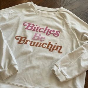 Buddy Love Brunchin Sweatshirt Size Large